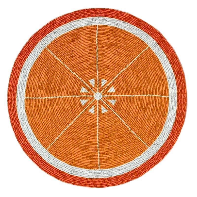 Orange Placemats, Set of 2 Von Gern Home