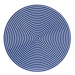 Lacquer Stripe Placemats - Round, Set of 2